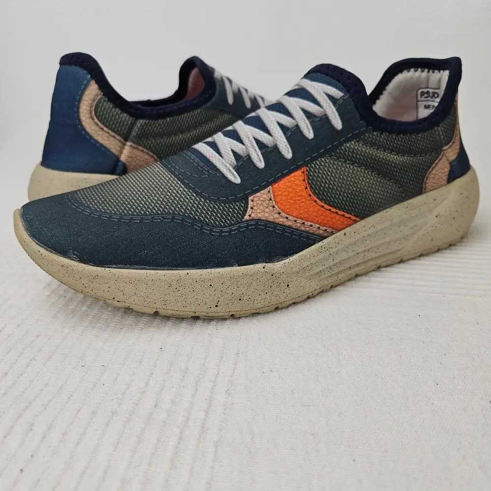 Psudo Men's Court Slip‎ On Sneakers Sz 9 Military Fatigue Printed Shoes
